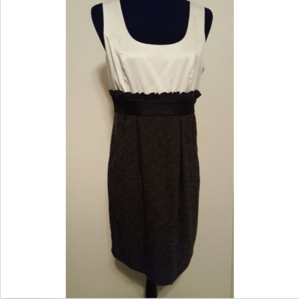 Maurice's Dress Black Satin Tweed Size 9/10